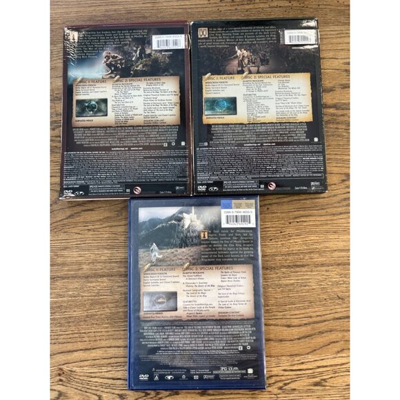 The Lord Of The Rings Trilogy Widescreen DVD Set The Two Towers - Picture 3 of 3